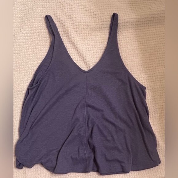 Free People Intimately Blue Ribbed Tank Top (Women’s M) - Picture 1 of 9